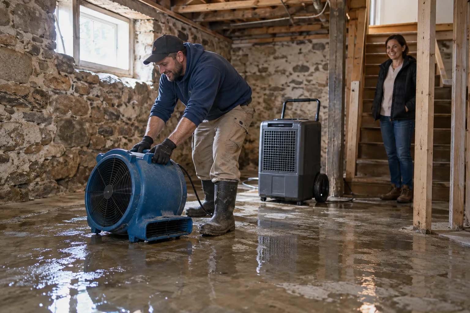 Flooded Basement Cleanup in Toms River, NJ